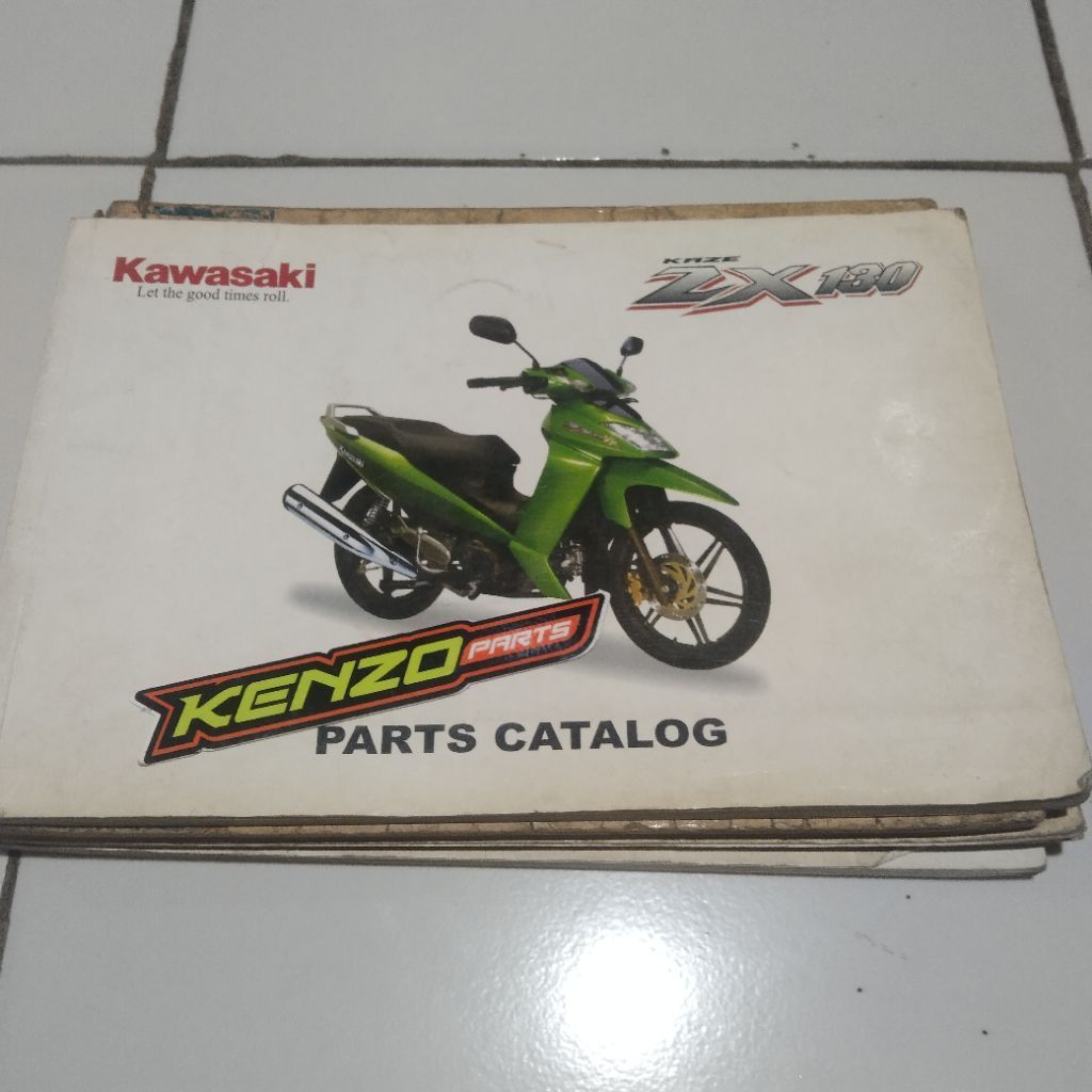 Buku Part Katalog ZX130 2005 Original Kawasaki