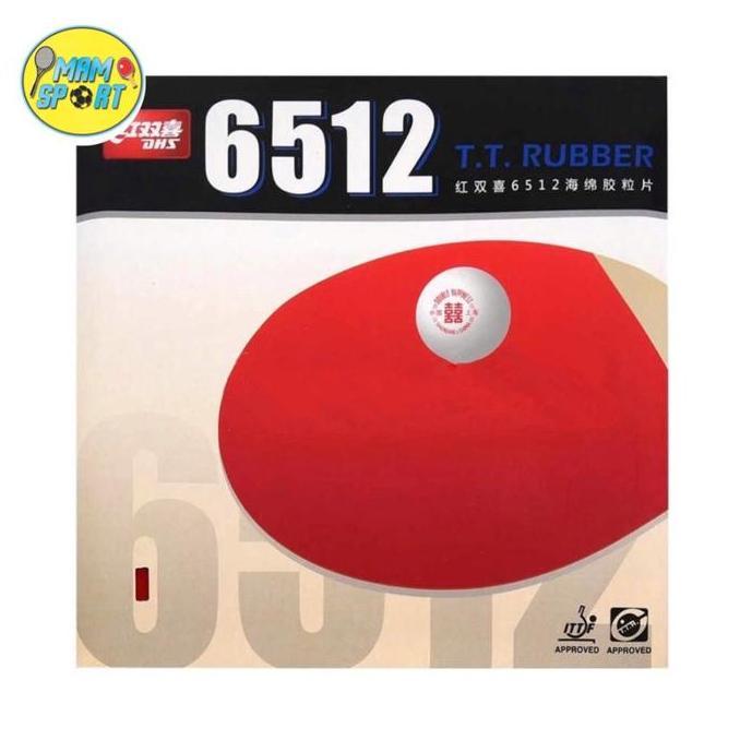 HARGA DISC - Karet Bet Pingpong Tenis Meja DHS 6512 Original