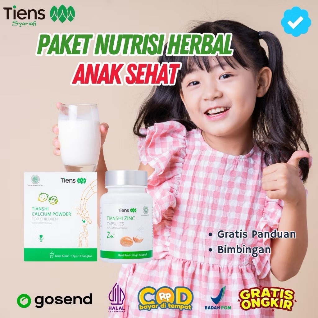 PAKET NUTRISI ANAK TIENS INDONESIA OFFICIAL STORE ORIGINAL HERBAL BPOM HALAL
