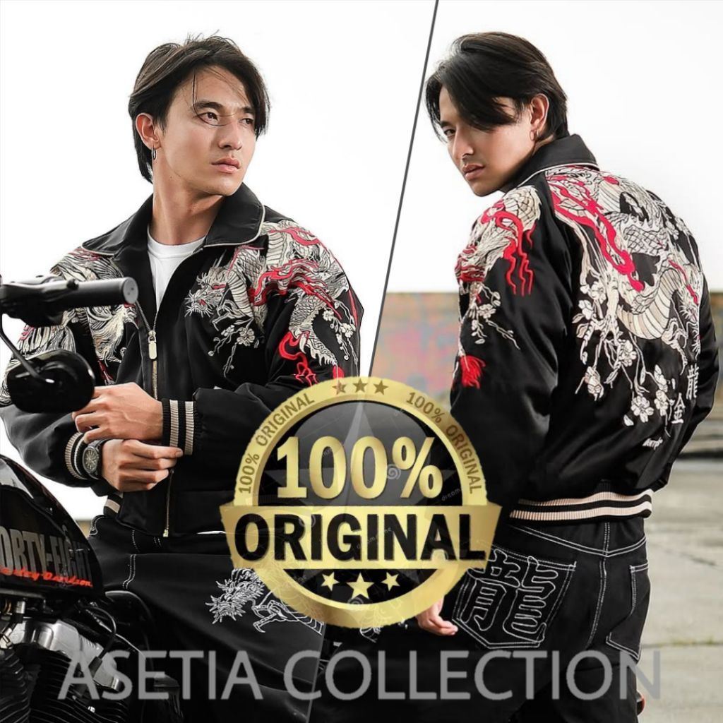 JACKET MEMPHISORIGINS | SUKAJAN KIN RYU | ISHIKAWA | NEW | ORIGINAL MEMPHIS | BLUE | RED | BLACK