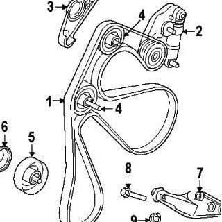 Orinal V Belt / Fan Belt Range Rover EVOQUE (LR066153)
