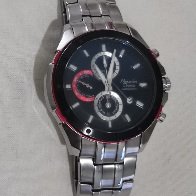 Preloved jam tangan Alexandre Christie 6246MC