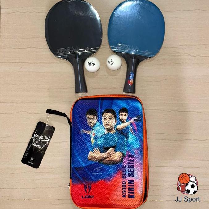 HARGA DISC - Bet Pingpong LOKI Bat Pingpong LOKI isi 2 Blue Sponge ORIGINAL