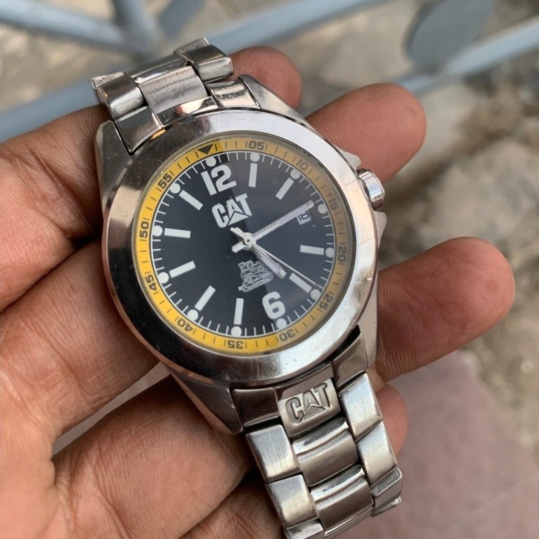 caterpillar (CAT) Big Twist YA 141 edisi vintage jam tangan pria original preloved/second/bekas