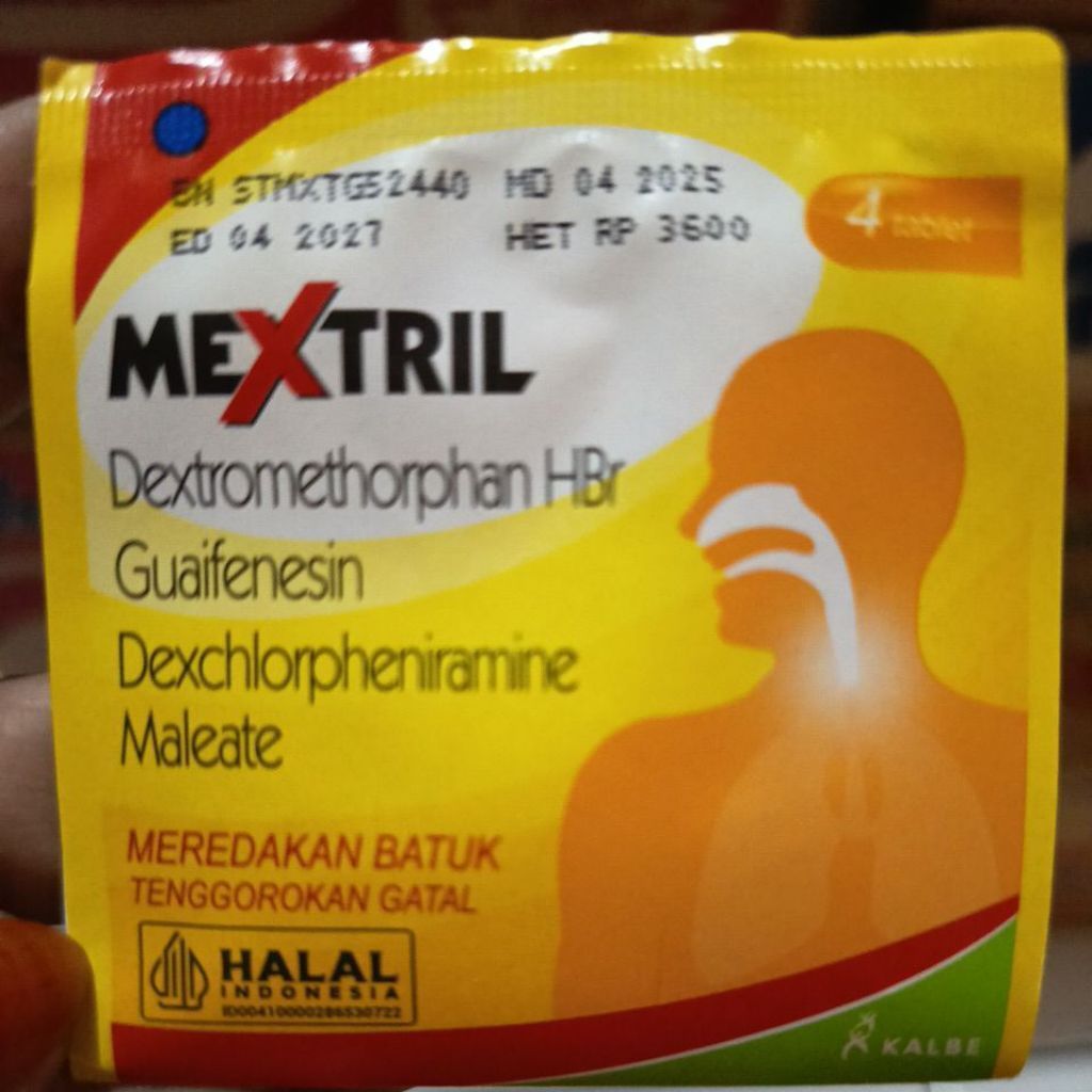 Tablet Mextril 4 Tablet - Meredakan Batuk dengan Efektif