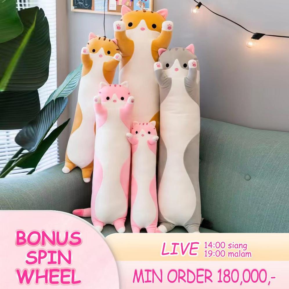 Boneka Mewah Boneka Kucing Boneka Bantal Guling Boneka Miniso Kado Ulang Tahun