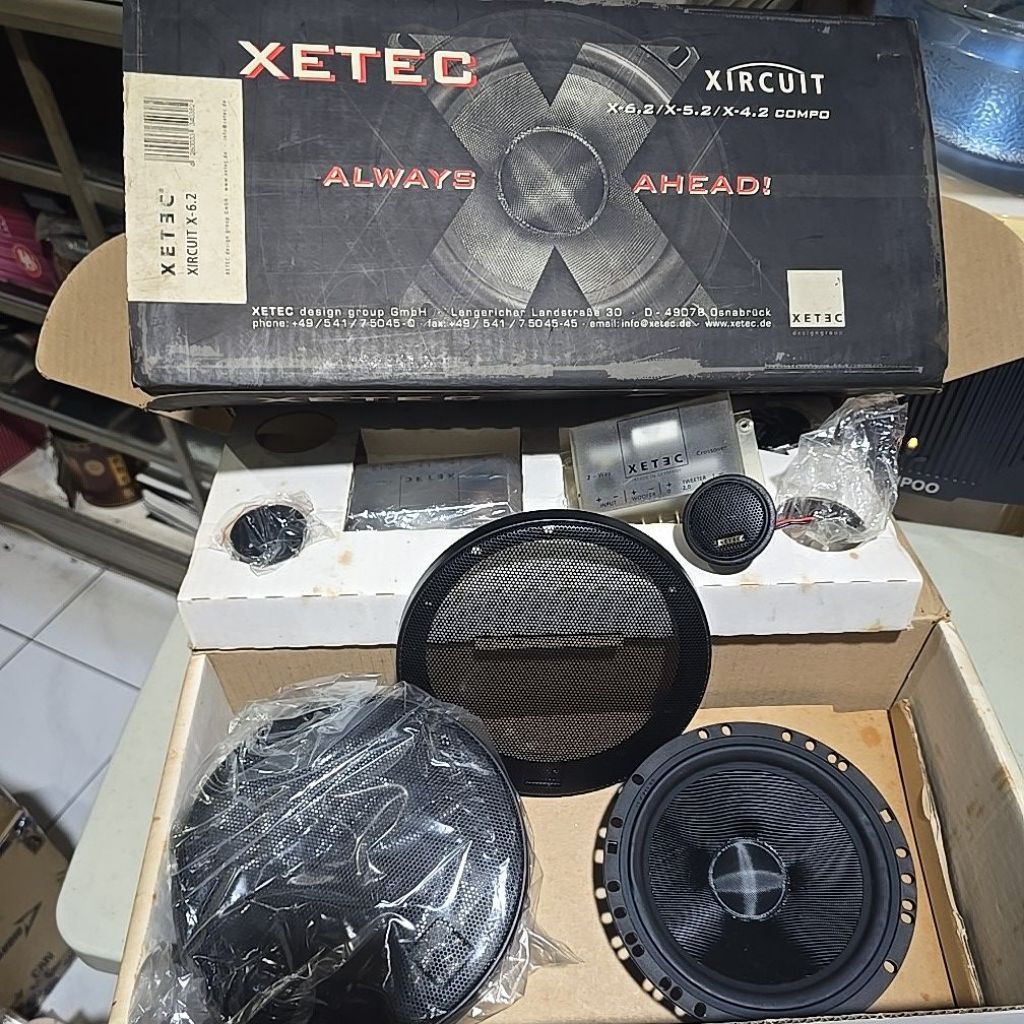 Speaker Split Xetec Xircuit X-6.2 1set NOS Original