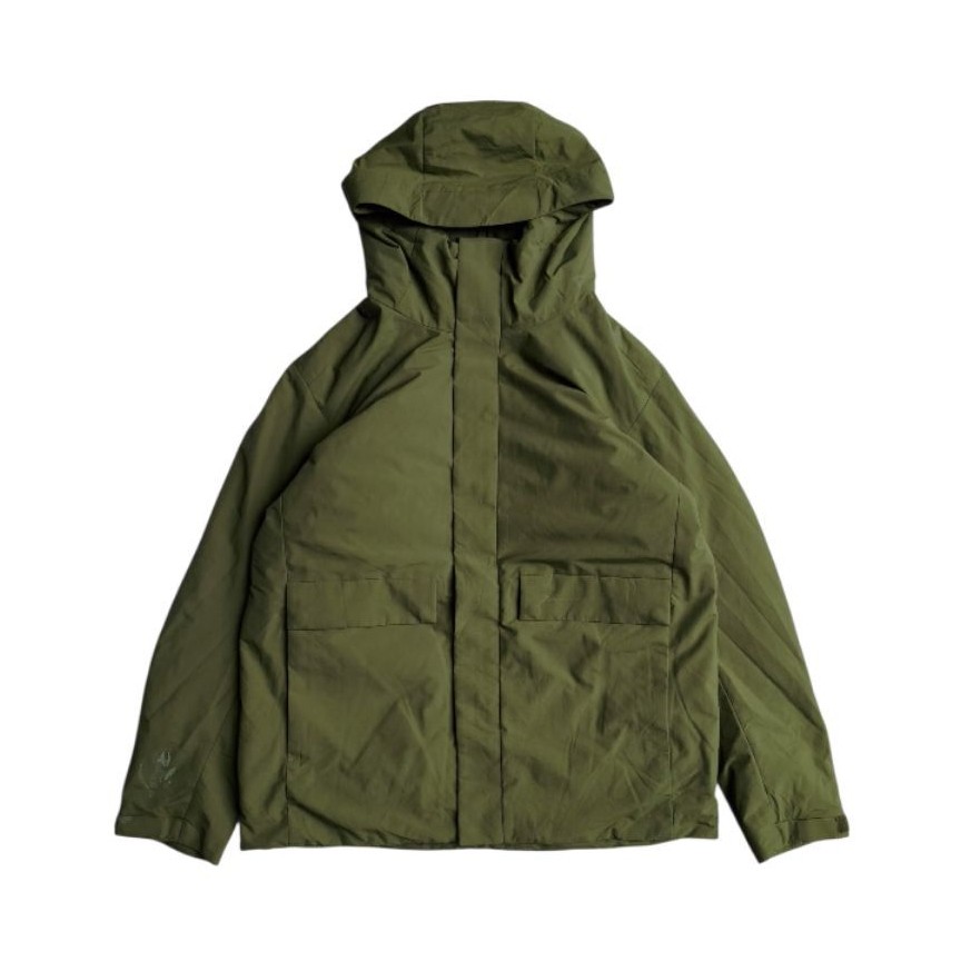 Uniqlo hybird seamless down jacket 3d cut green