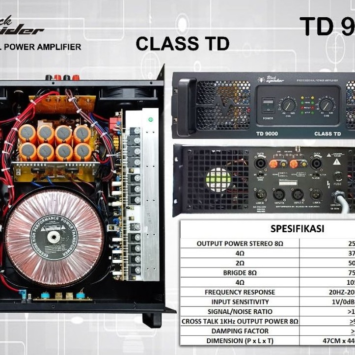 POWER BLACK SPIDER TD 9000 / Power black Spider Td 9000/ power black spider td 9000