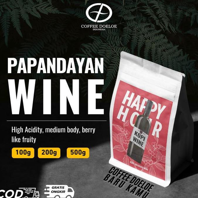 KOPI ARABIKA WINE PAPANDAYAN GARUT ( BIJI KOPI / KOPI BUBUK )