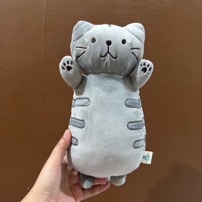 Boneka Karakter Kucing Abu Lucu size 26cm Original / Boneka Kucing Abu Berdiri / Boneka Kucing Lucu