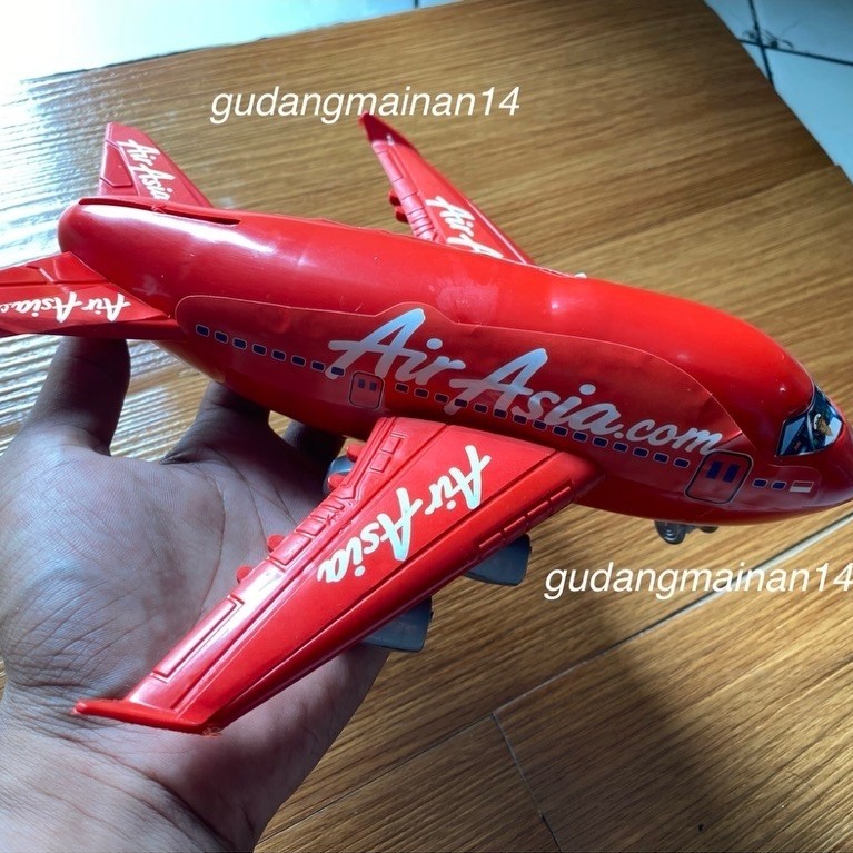 Mainan Edukasi Anak Pesawat Air Asia Plastik