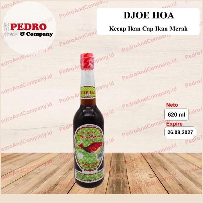 Djoe hoa Kecap ikan cap ikan merah 620 ml - fish sauce soy sauce asin