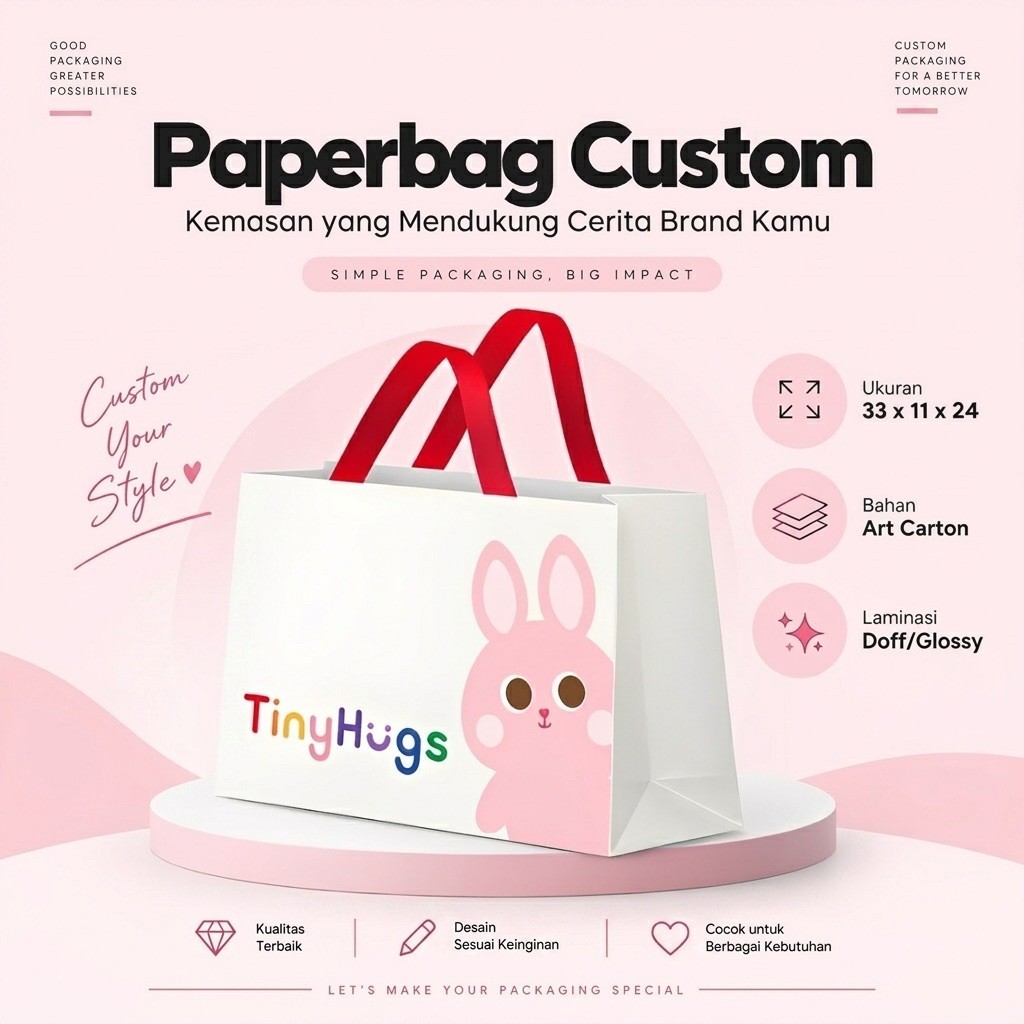 Paperbag Custom Logo | Tas Kertas Custom | Packaging Produk | Art Carton
