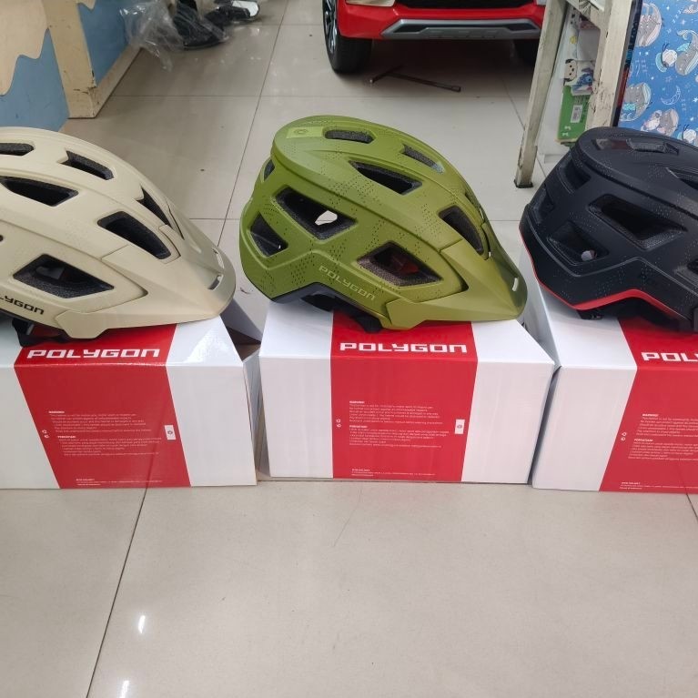 Helm/Helmet Polygon Pathfinder 2.0 sepeda MTB Gravel XC