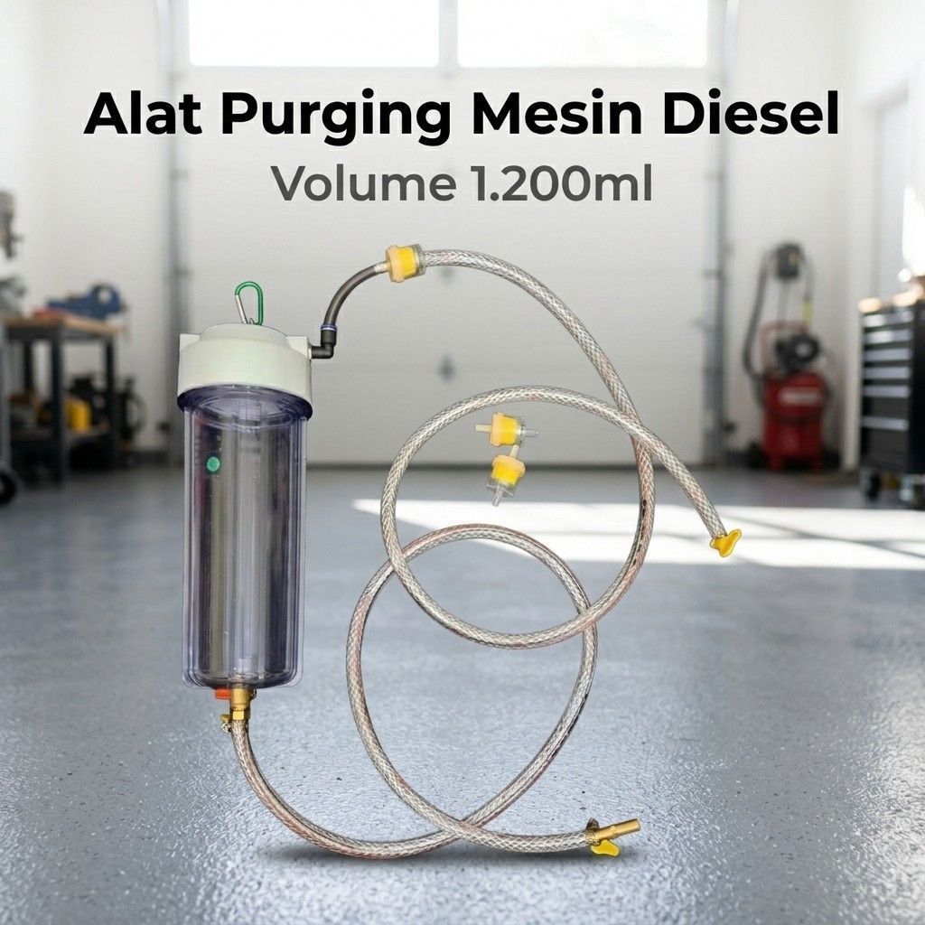 [PURGING KIT 1.2L]  Alat Purging Mesin Diesel Set 1200ml tabung set tinggal pakai untuk purging inje