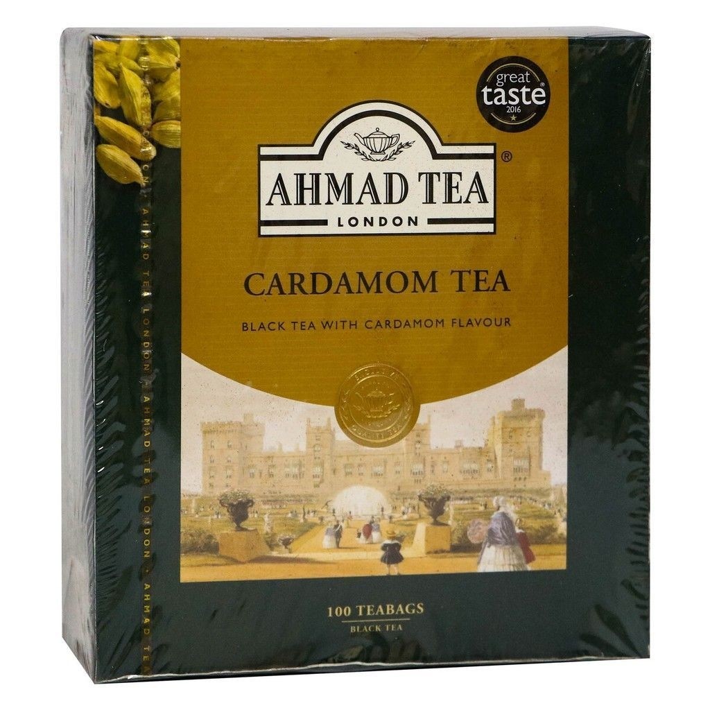 AHMAD TEA CARDAMOM 100 TEABAGS AHMAD TEA LONDON