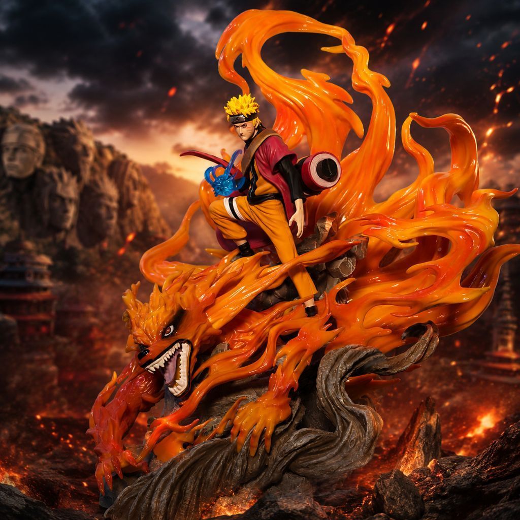 Action Figure Naruto Uzumaki X Kurama Ukuran Besar