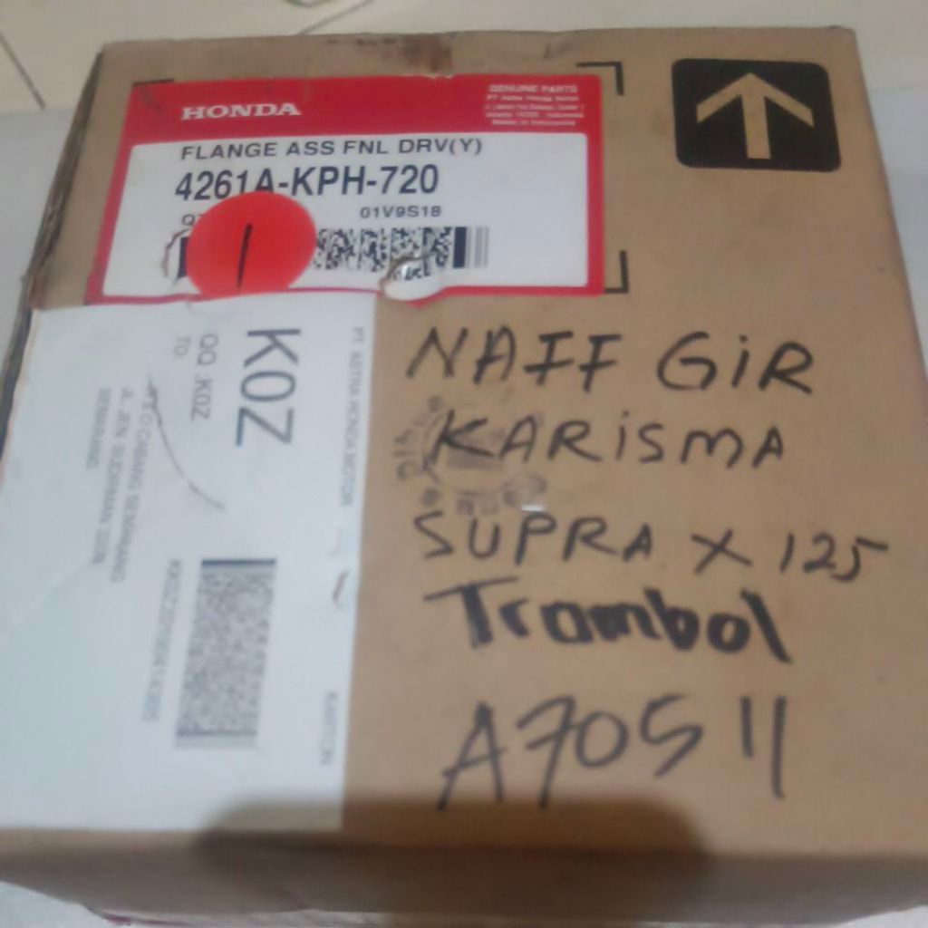 naff gir belakang assy gir belakang honda karisma original ahm kode part 4261A-KPH-720