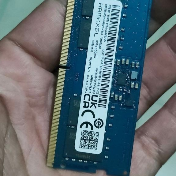 Ram 12gb ramaxel ddr5 4800mhz