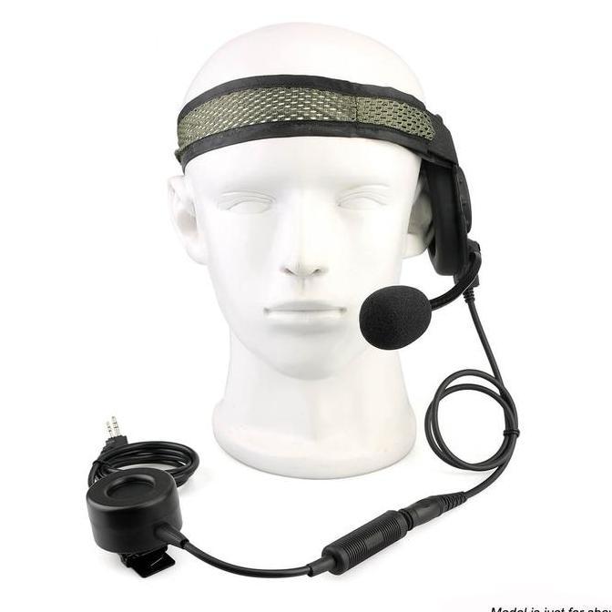 SYAHMANO Headset Mikrofon Helm HT Walkie Talkie 2 Pin