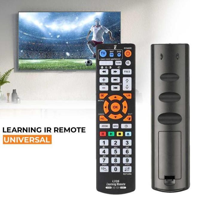 RETEKNO Remot TV DVD Universal Learning IR Remote - L336 - Hitam