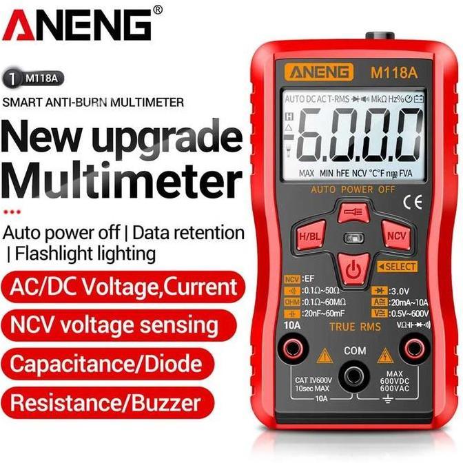 BCP ANENG Digital Multimeter Voltage Tester - M118A