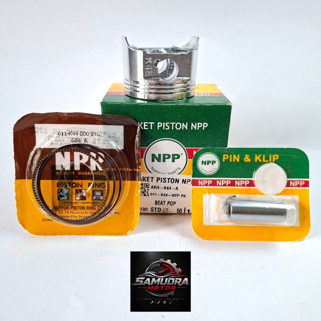 Piston Kit Beat POP/ESP/Street, Scoopy ESP, Vario 110 ESP/FI K44 NPP Oversize STD OS 25 OS 50 OS 75 