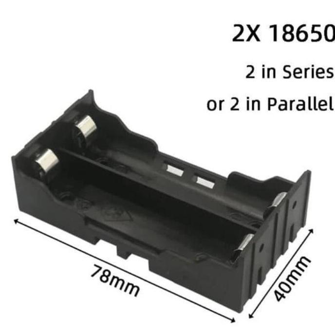 BYD01 DIY 2 SLOT 18650 BATTERY HOLDER