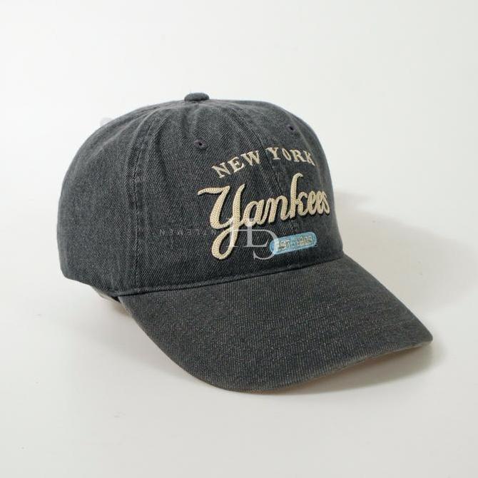 MLB NY Yankees Color Denim Varsity Unstructured Ball Cap Gray (3ACPD035N-50GRS)
