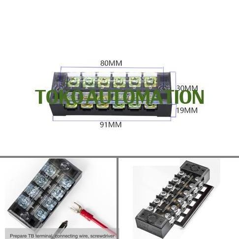 TB2506 TB 2506 TERMINAL BLOCK BLOK KABEL PANEL MOUNTED TB-2506 PH74 BYD08