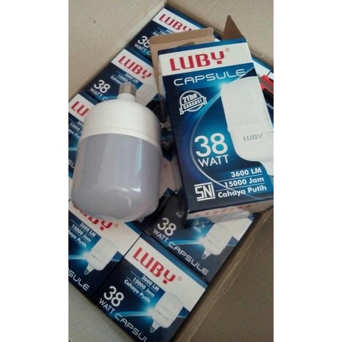 Lampu bohlam LED bulb capsule capsul LUBY 38w 38 watt 6500 k putih