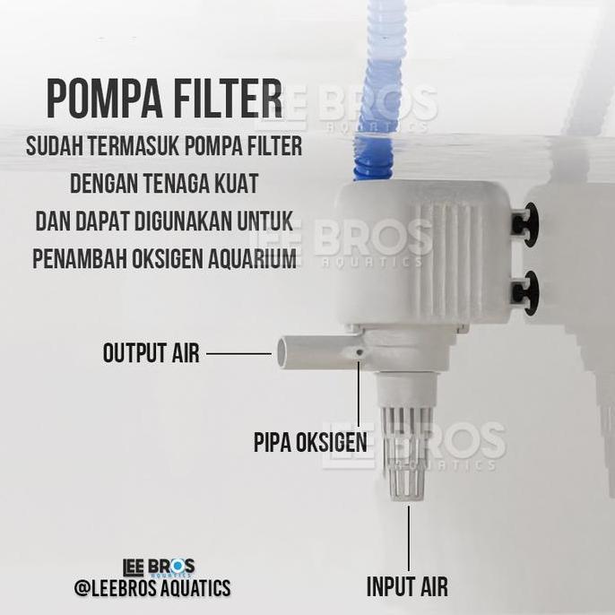 Arwana- Top Filter Box Aquarium / Box Filter Aquarium / Filter Atas / Pompa Filter Aquarium / Top Fi