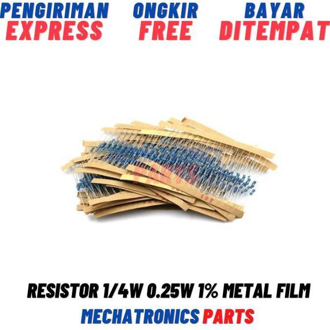 Resistor 1/4W 0.25W 1% 100K - 1M R Ohm Taiwan Metal Film