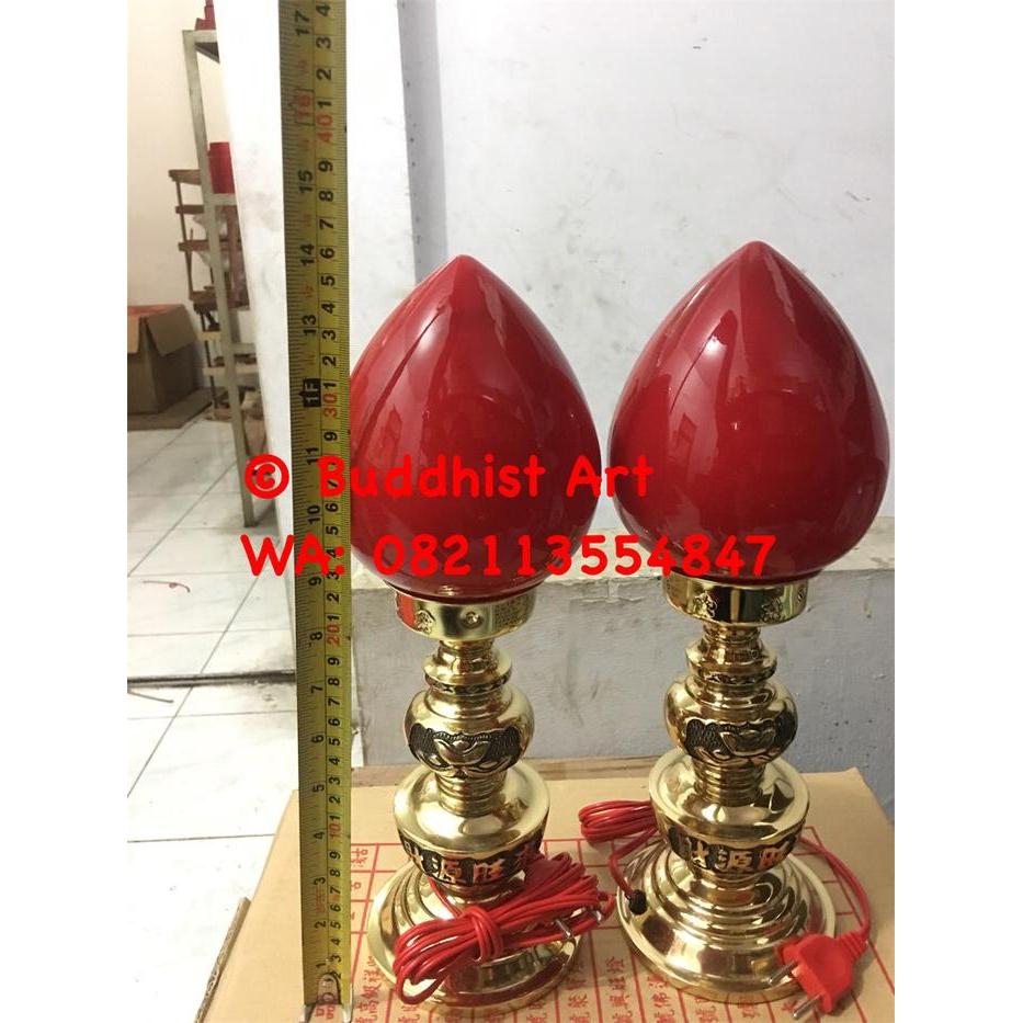 Lampu sembahyang altar kuningan taiwan 12 inch