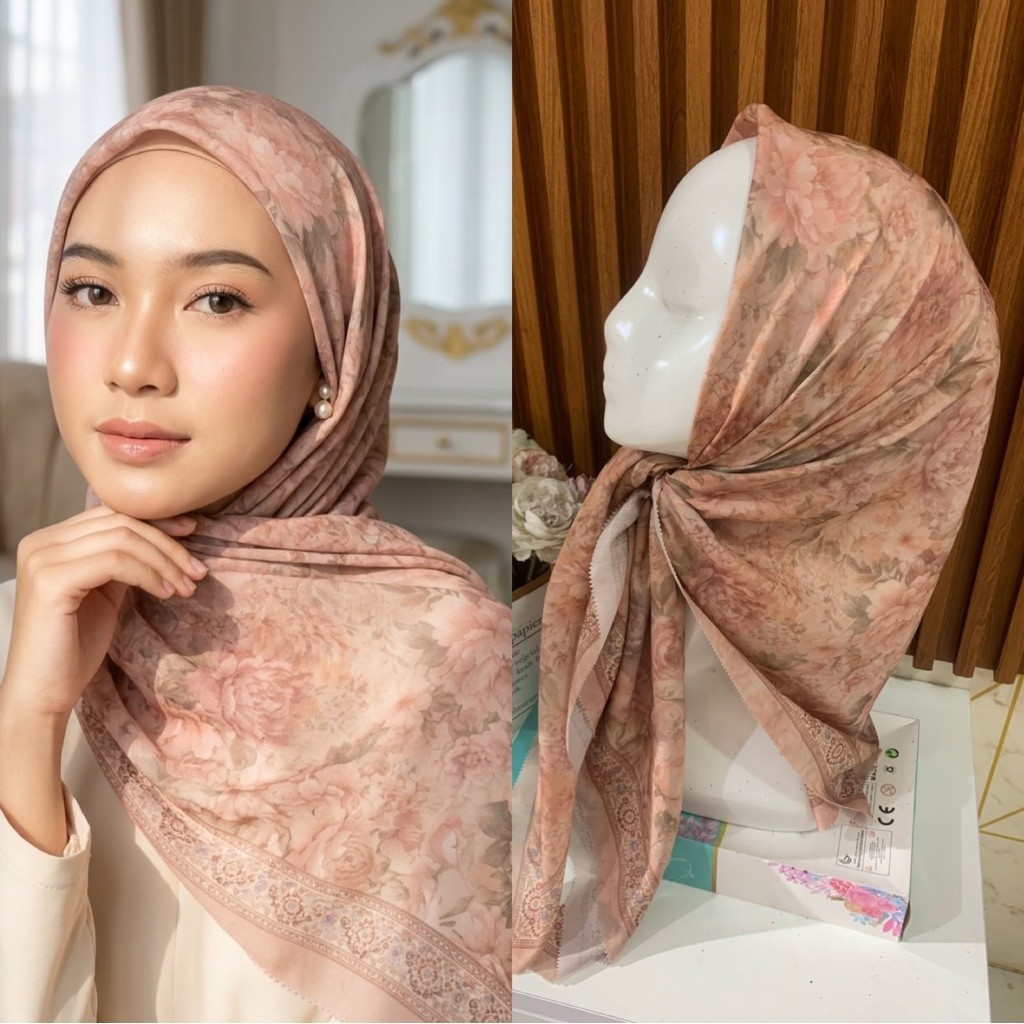 NIHAYA HIJAB 100 kode variasi terbaru 5 oktober 2024  VOAL DEEKA MOTIF/HIJAB SEGIEMPAT