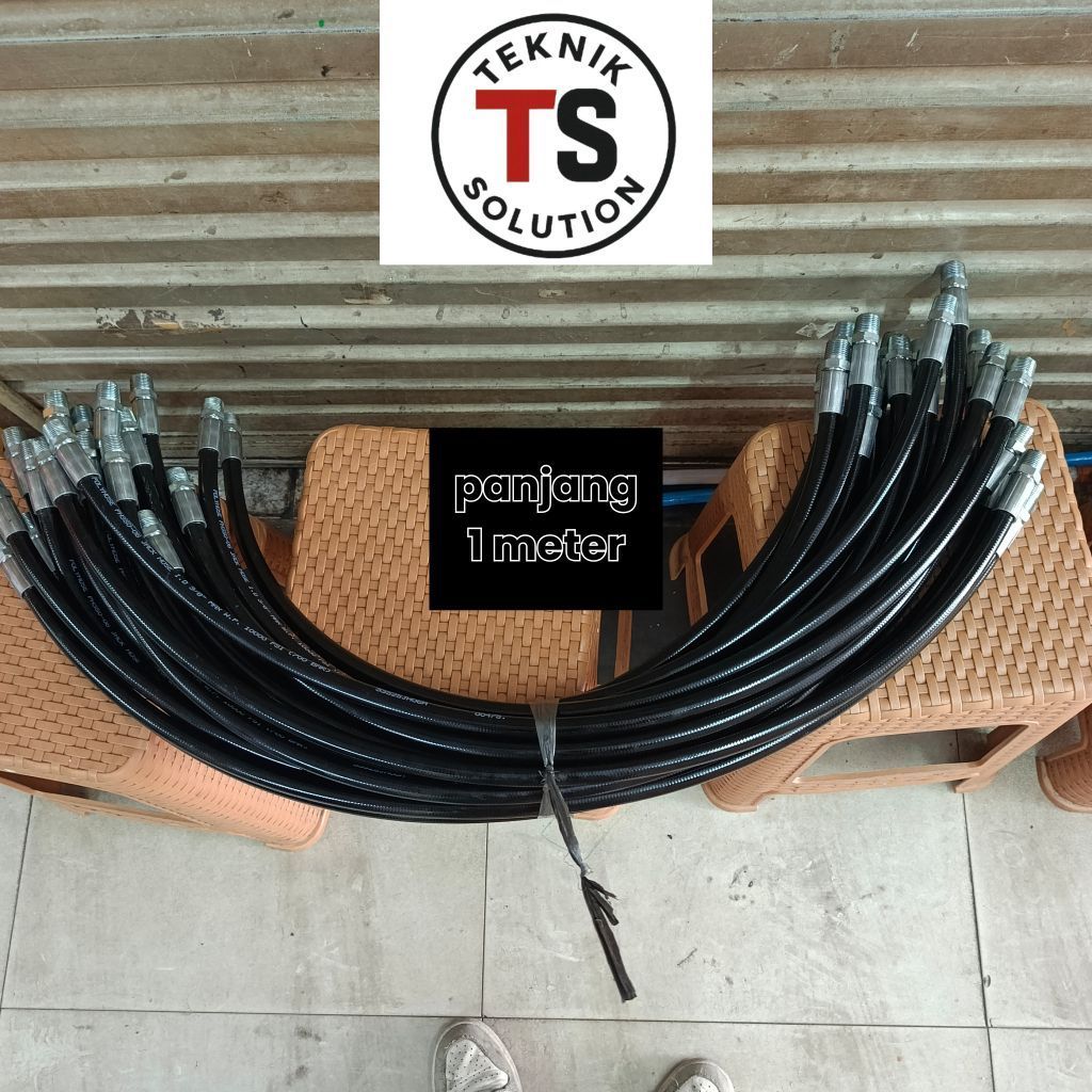 Selang Gas alam/CNG 700bar POLYHOSE drat 1/2" panjang 1mtr