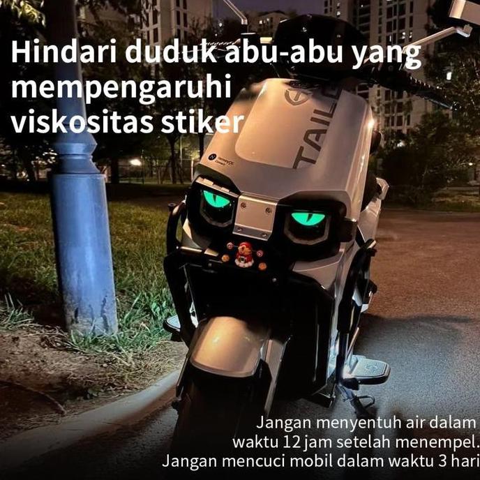 Promo Stiker Glow in The Dark 3D - Stiker Anti Silau Mobil, Motor, Helm, Kaca, Bumper | Stiker Refle