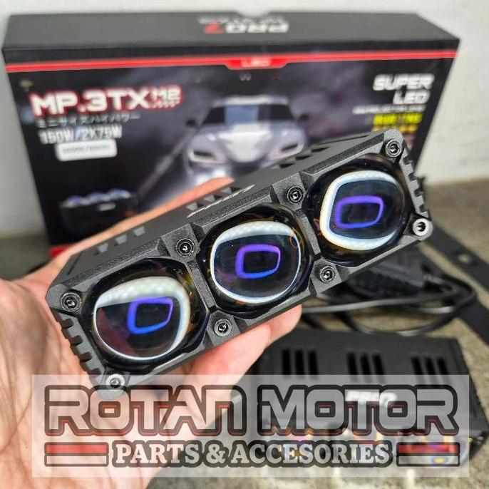 Mini Projie Pro7 MP.3TX Super LED Blue Lens 4x75W / MP3TX / MP 3TX / MINI PROJIE 3 MATA BLUELENS / T