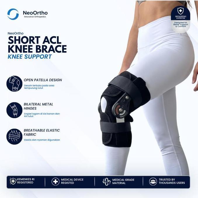 NeoOrtho  Short ACL Knee Brace Ukuran SXXXL