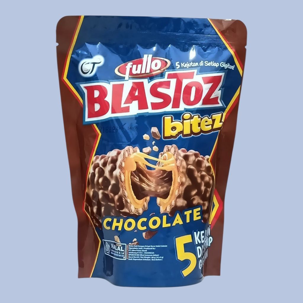 Fullo BLASTOZ Mini Bitez Coklat Karamel 80gr (10 pcs/pouch)