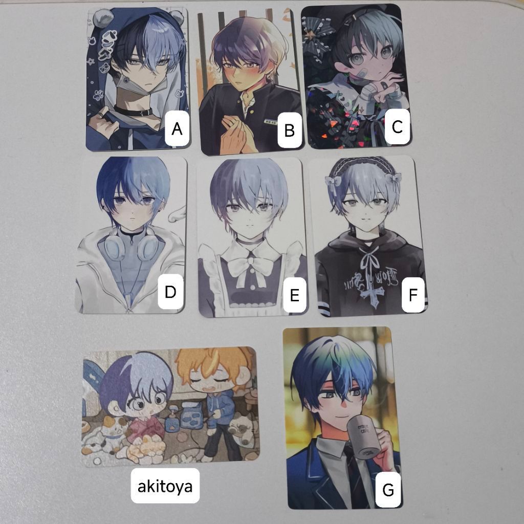 project sekai toya aoyagi & akitoya fanmerch photocard