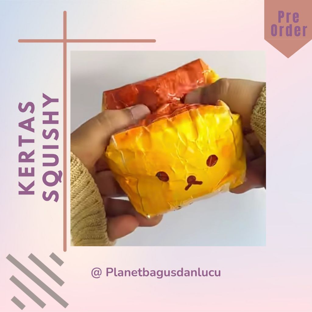 DIY SQUISHY / kertas print squishy butter / Squishy butter