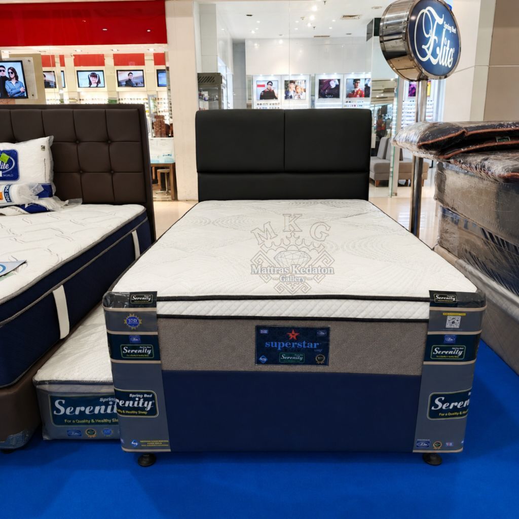 Kasur Sorong 2 in 1 Serenity Superstar Elite 120x200 – Springbed Single Lampung