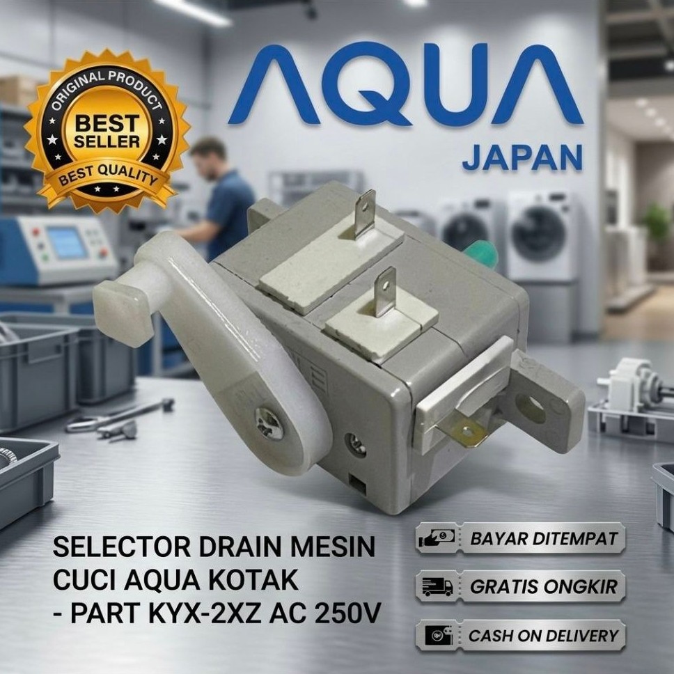 TIMER SELECTOR DRAIN AQUA KOTAK KYK-2XZ | SELECTOR SWITCH WASH / DRAIN