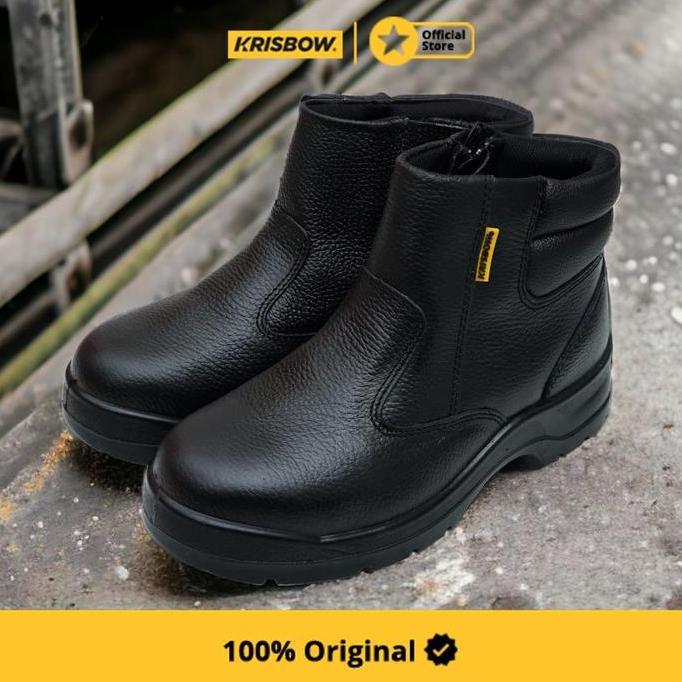 Krisbow Ukuran Gladiator Sepatu Pengaman - Hitam
