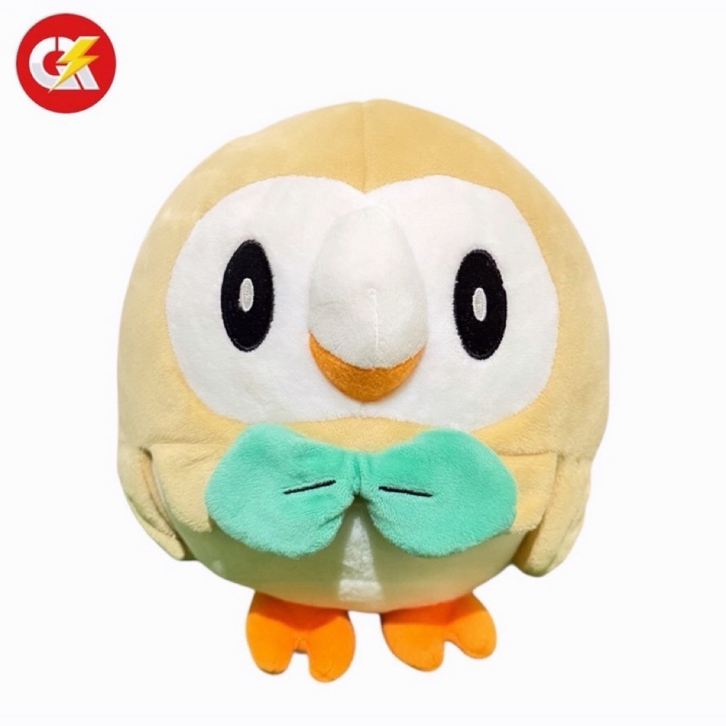 Boneka Plush Official Pokemon Rowlet Original Pokemon Center
