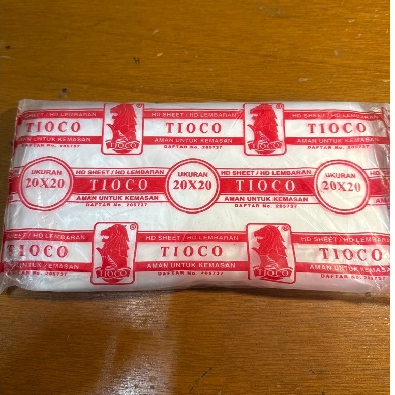 Plastik Alas Makanan Tahan Panas TIOCO HD SHEET Ukuran 20x20