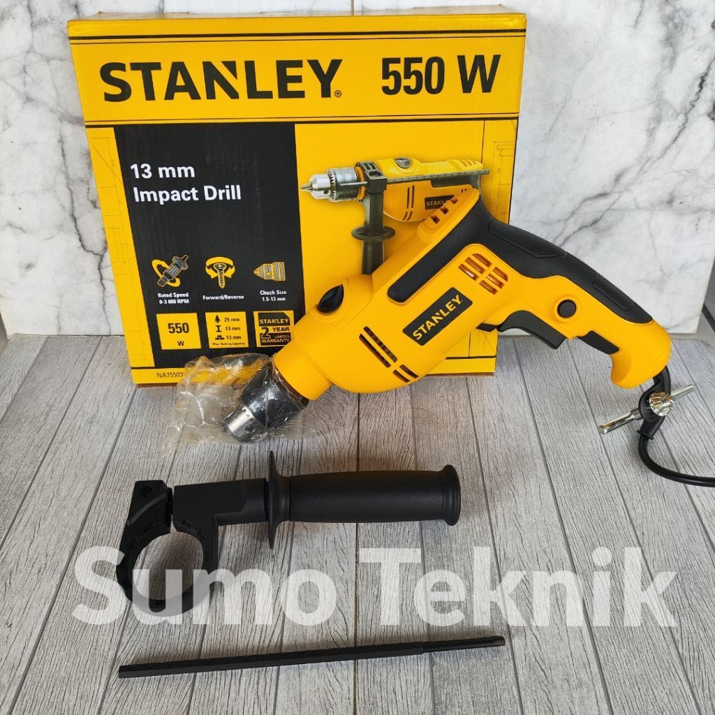 Stanley Mesin Bor Tembok Listrik SDH550N Bor Listrik Stanley SDH 550 Hammer Drill 13mm 550watt