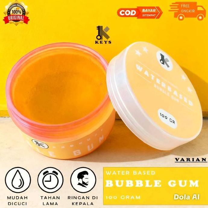 KEYS Pomade Waterbased 100 Gram Ice Ocean Pri Sisir Bahan Dasar Air Tidak Lengket Mudah Dibilas & Di
